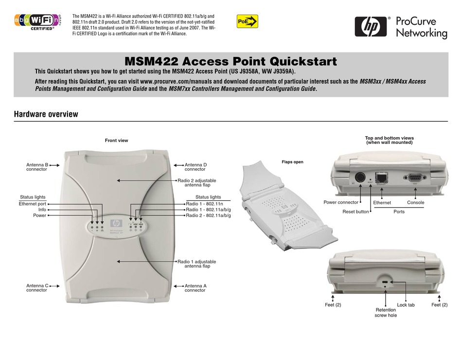 Access Point Hp MRLBB-0909 Used A WiFi Ethernet