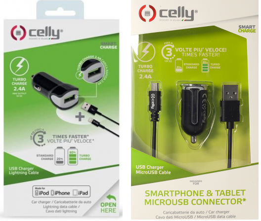 Charging Cable Celly New USB 2.0 Lightning N/A Charger