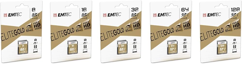 Adapter Micro Card Emtec ELITE GOLD UHS-I U1 New Micro Memory Slot 8Gb Memory Card