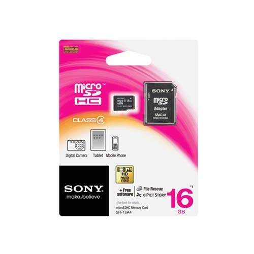 Adapter Micro Card Sony SR-16A4 New Micro Memory Slot 16Gb Memory Card